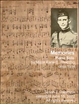 Memories piano sheet music cover